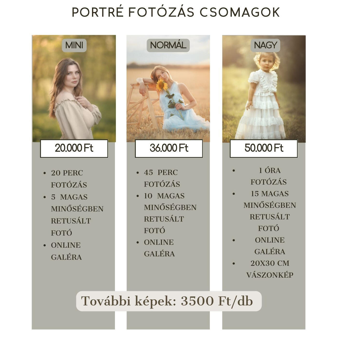 Kültéri portré fotózás